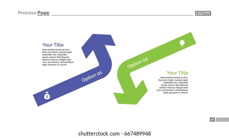 Opposing Arrows Diagram Slide Template