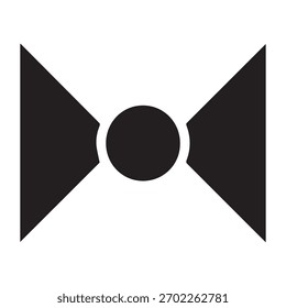 Opposing Triangles Framing a Central Geometric Circle