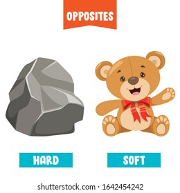 Opposite Adjectives With Cartoon Drawings