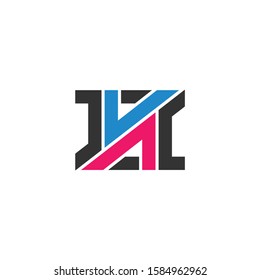 opposite arrow square geometric logo vector