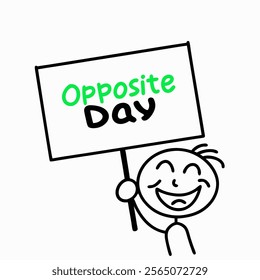 Opposite Day  in simple art