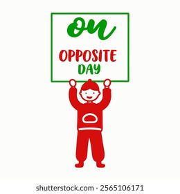 Opposite Day  in simple art
