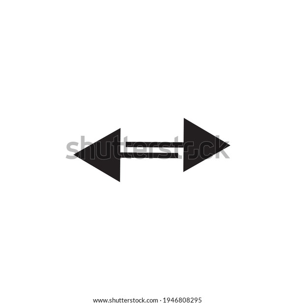 Opposite Direction Direction Arrow Sign Vector Stock Vector Royalty Free 1946808295 Shutterstock