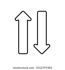Opposite vector icon stock illustration