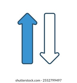 Opposite vector icon stock illustration