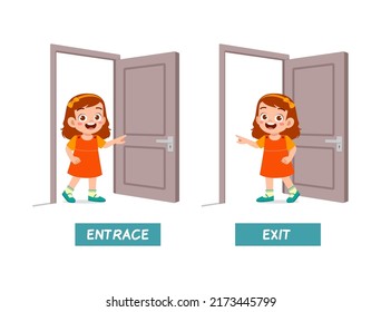 Opposite Words For Closed And Open 293156 Vector Art At, 51% OFF