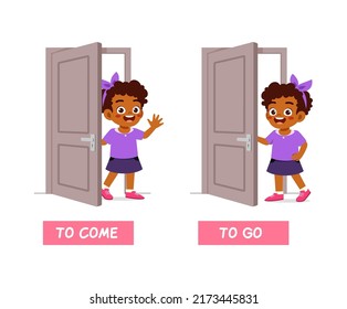 opposite word about close and open the door