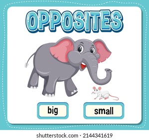 Opposite Words Big Small Illustration Stock Vector (royalty Free 