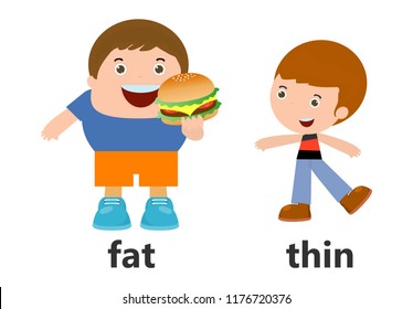 Opposite words closed and open vector illustration, Opposite English Words closed and open vector illustration on white background.