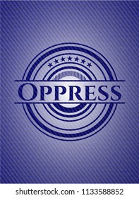 Oppress denim background