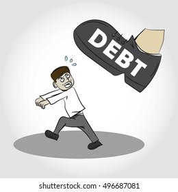 Oppressed by Debt Illustration