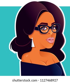 Oprah Winfrey Vector Caricature 