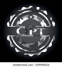 Opt on grey camouflaged pattern