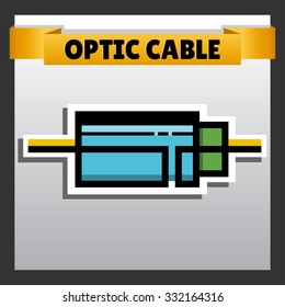 Optic cable icon