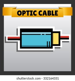Optic cable icon