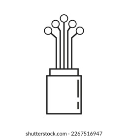 optic cable icon. Global communication network. Vector illustration.