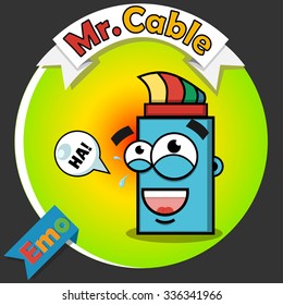 Optic cable logo