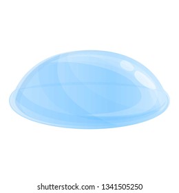 Optic contact lens icon. Cartoon of optic contact lens vector icon for web design isolated on white background