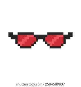 optic cool glasses pixel art