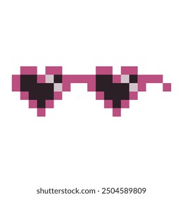 optische kühle Gläser Pixelart