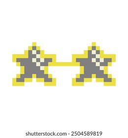 optische kühle Gläser Pixelart