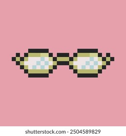 optic cool glasses pixel art