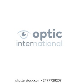 Optic eye modern logo design.