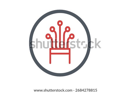 Optic Fiber Cable Icon. Optical Light Data Transfer Network Internet Technology