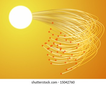 Optische Fasern, Vektorgrafik