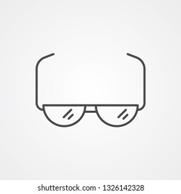 Optic glasses vector icon sign symbol