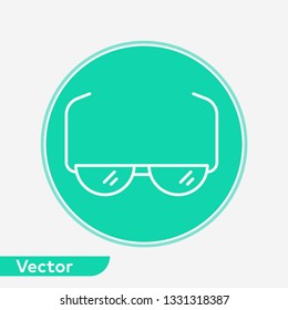 Optic glasses vector icon sign symbol