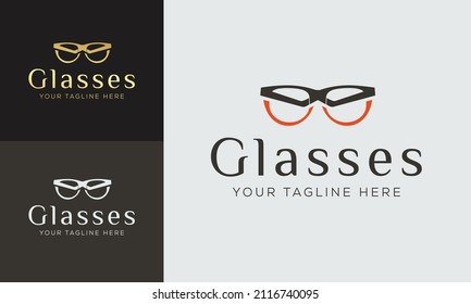 Optic Lens Logo Vector Design Vintage Illustration, Eyeglasses Logo, Glasses Vector, Lets See The World, Clear Seeing, Eyeglass Illustration