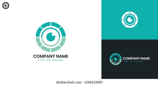 Optic Logo - All elements on this template are editable with vector software.