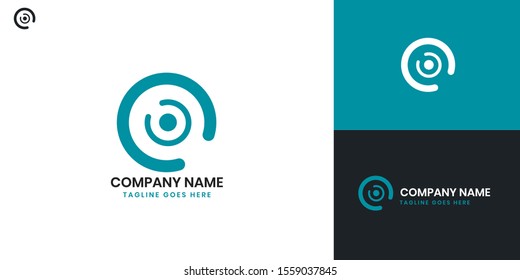 Optic Logo - All elements on this template are editable with vector software.