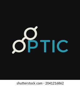 Optic logo design vector illustration