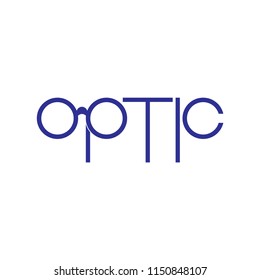 Optic logo letter design