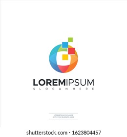 Optic Logo Letter O Tech Logo Design Template logo design