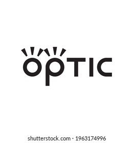 Optic Type Logo Design Vector Stock Vector (Royalty Free) 1963174996 ...