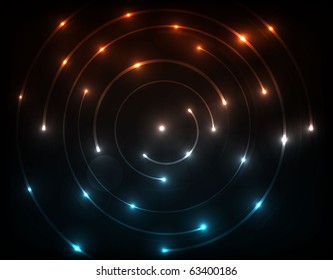 Optical abstract circles. Vector illustration