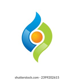optisches abstraktes Vektorlogo
