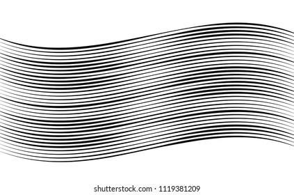 optical art abstract background wave design black and white
