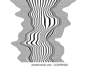 Optical Art Abstract Background Wave Design Stock Vector (Royalty Free ...