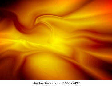 Optical art abstract background wave design yellow dark brown tones