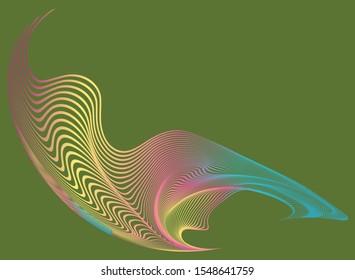 optical art abstract background wave design colorful. Vector Ilusstration.