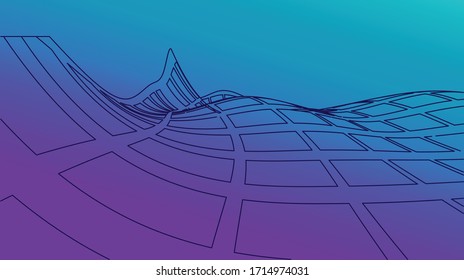 Optical art abstract background wave design.Technology concept. Futuristic vector illustration.Dynamic texture for graphic design, business cards, cover, labels mock-up, stickers layout.Modern Pattern