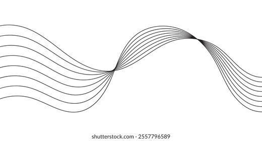 optical art abstract background wave design black and white