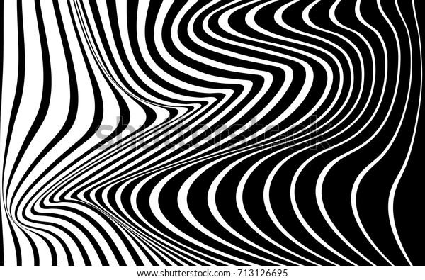 Optical Art Abstract Background Wave Design Stock Vector (Royalty Free ...