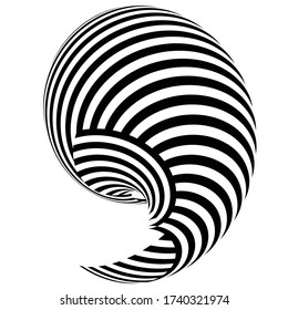 optical art abstract vector background wave design black and white op art