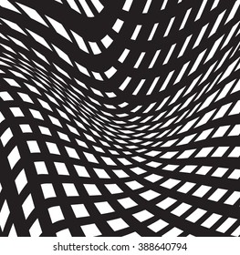 optical art background black and white, op-art black and white abstract