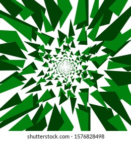 Optical art. Illusion illustration. Vector image.